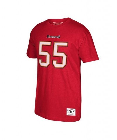 Men's Derrick Brooks Red Tampa Bay Buccaneers Retired Player Logo Name and Number T-shirt $26.49 T-Shirts