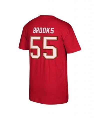 Men's Derrick Brooks Red Tampa Bay Buccaneers Retired Player Logo Name and Number T-shirt $26.49 T-Shirts