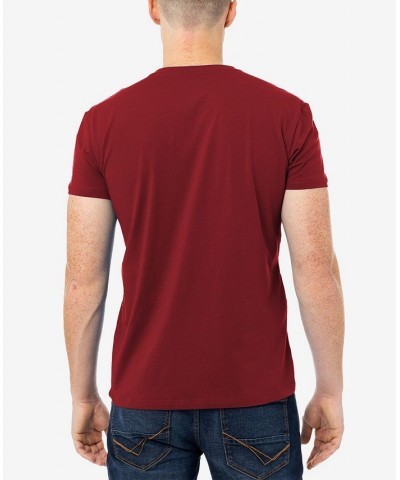 Men's Basic Henley Neck Short Sleeve T-shirt PD12 $17.39 T-Shirts