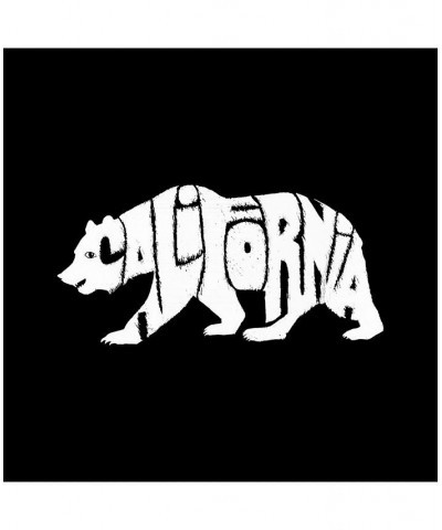 Men's Word Art California Bear Crewneck Sweatshirt Black $23.00 Sweatshirt