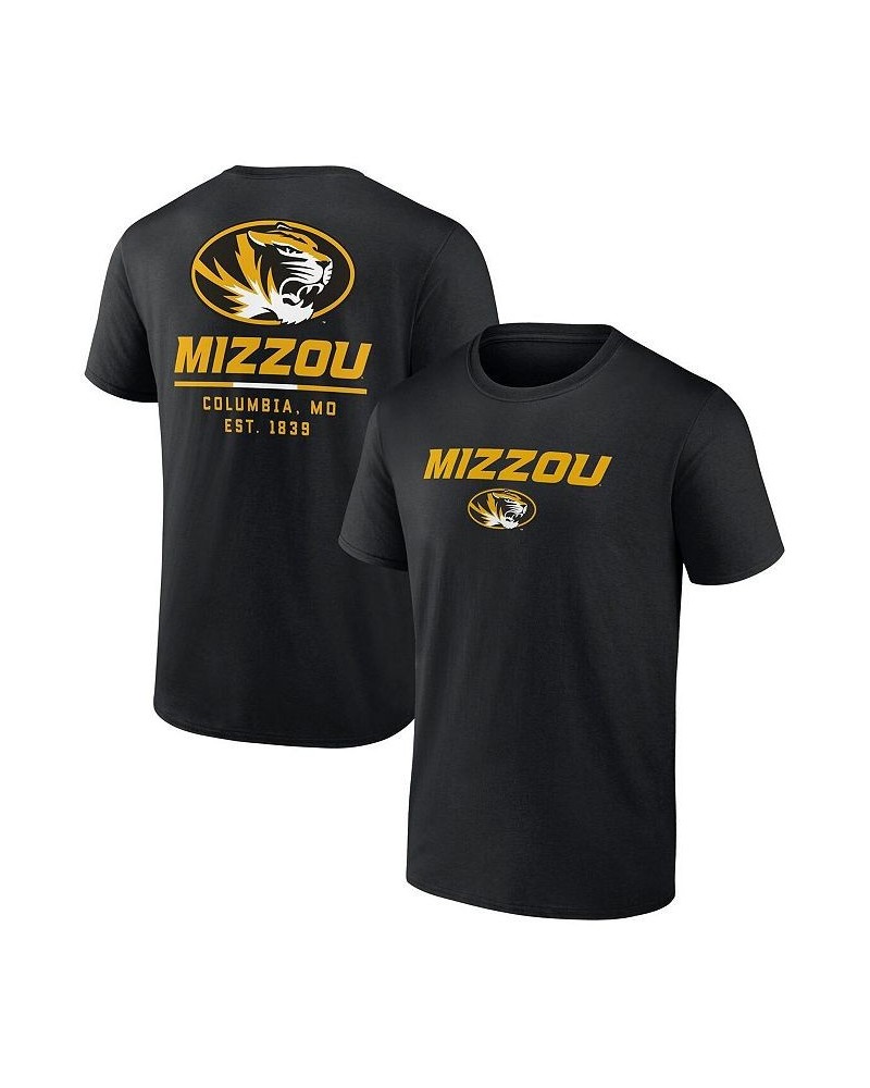 Men's Branded Black Missouri Tigers Game Day 2-Hit T-shirt $20.39 T-Shirts