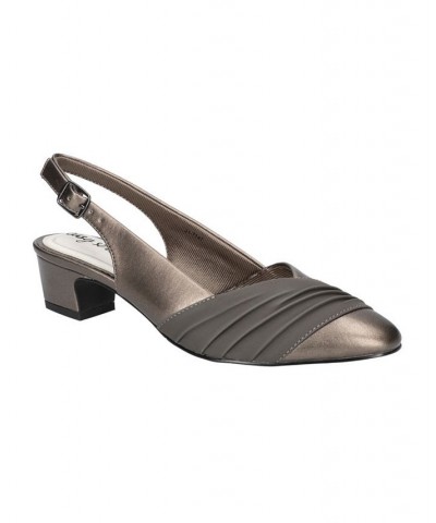 Women's Bates Slingback Pumps Gray $32.20 Shoes