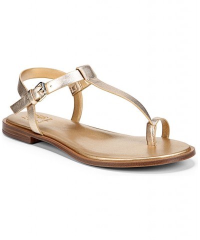 Fifi Flat Sandals Gold $43.60 Shoes