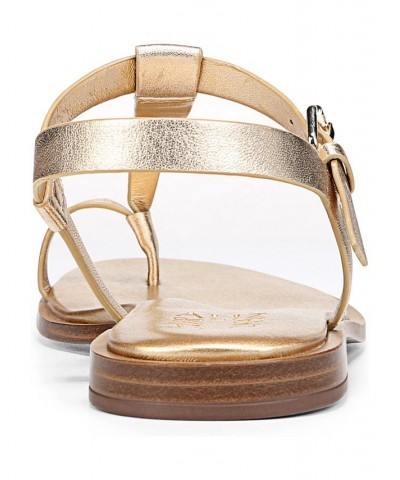 Fifi Flat Sandals Gold $43.60 Shoes