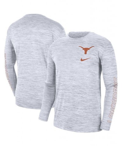 Men's White Texas Longhorns Velocity Legend Team Performance Long Sleeve T-shirt $25.00 T-Shirts