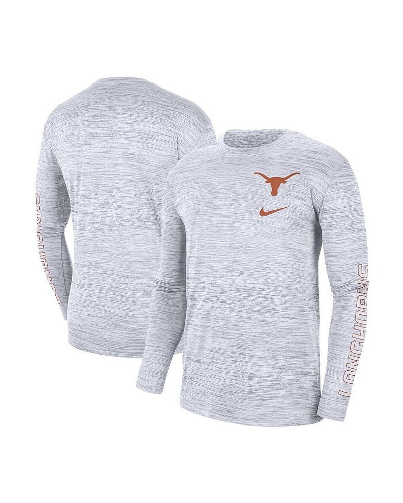 Men's White Texas Longhorns Velocity Legend Team Performance Long Sleeve T-shirt $25.00 T-Shirts