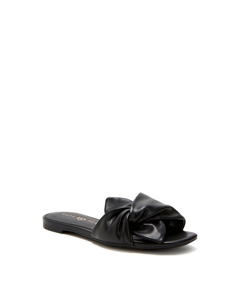 Women's The Halie Bow Sandals Black $42.57 Shoes