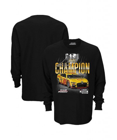 Men's Black Joey Logano 2022 NASCAR Cup Series Champion Official Long Sleeve T-shirt $23.51 T-Shirts