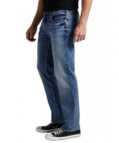 Men's Allan Slim Fit Straight Leg Jeans Blue $29.88 Jeans