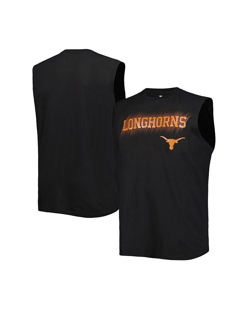 Men's Black Texas Longhorns Big and Tall Tank Top $22.39 T-Shirts