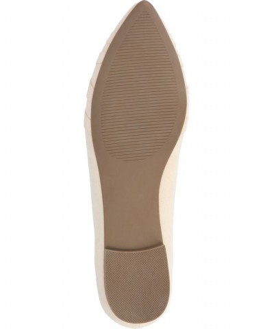 Women's Mindee Criss-Cross Flats Tan $38.40 Shoes