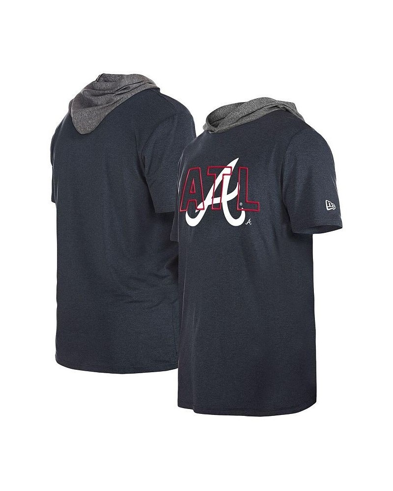 Men's Navy Atlanta Braves Team Hoodie T-shirt $22.55 T-Shirts