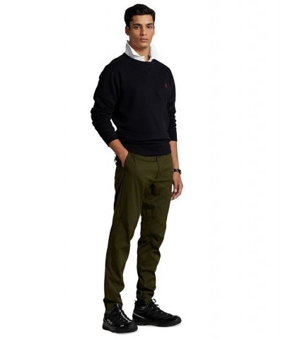 Men's Slim Fit Stretch Twill Jogger Pants Green $54.34 Pants