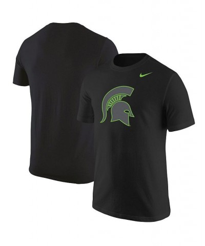 Men's Black Michigan State Spartans Logo Color Pop T-shirt $26.99 T-Shirts