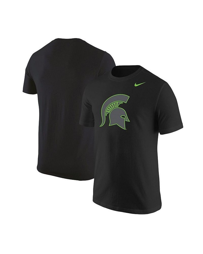 Men's Black Michigan State Spartans Logo Color Pop T-shirt $26.99 T-Shirts