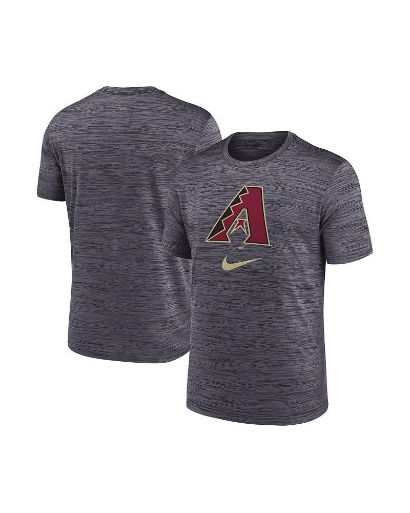 Men's Black Arizona Diamondbacks Logo Velocity Performance T-shirt $22.50 T-Shirts