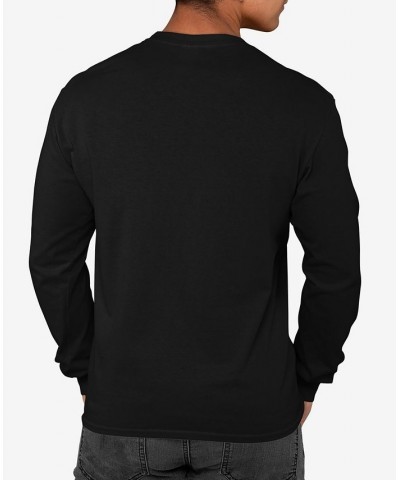 Men's Nature Lover Word Art Long Sleeves T-shirt Black $23.99 T-Shirts