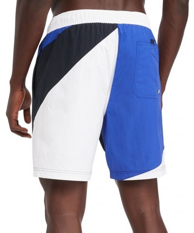 Men's Colorblocked Drawstring 7" Swim Trunks PD02 $22.55 Swimsuits