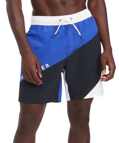 Men's Colorblocked Drawstring 7" Swim Trunks PD02 $22.55 Swimsuits