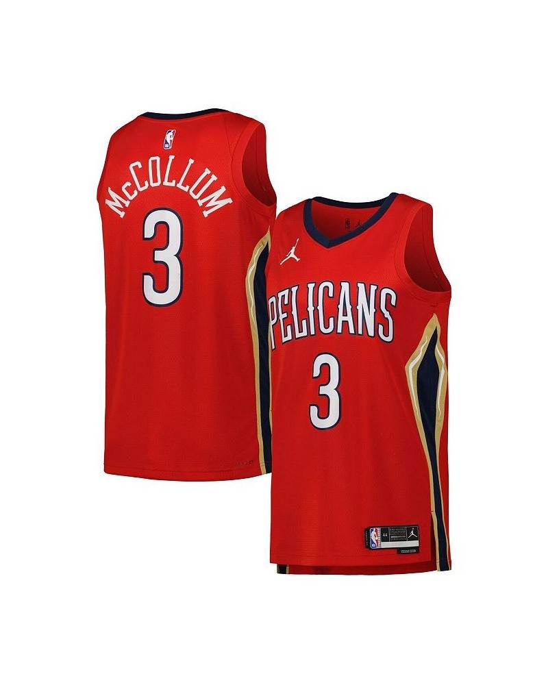 Men's Brand CJ McCollum Red New Orleans Pelicans 2022/23 Statement Edition Swingman Jersey $46.80 Jersey