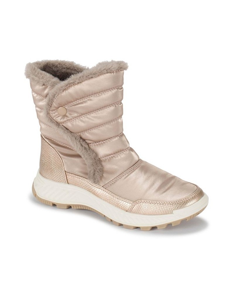 Women's Magic Water-Resistant Cold Weather Boots Tan/Beige $62.55 Shoes