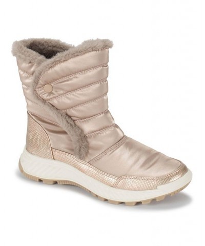 Women's Magic Water-Resistant Cold Weather Boots Tan/Beige $62.55 Shoes