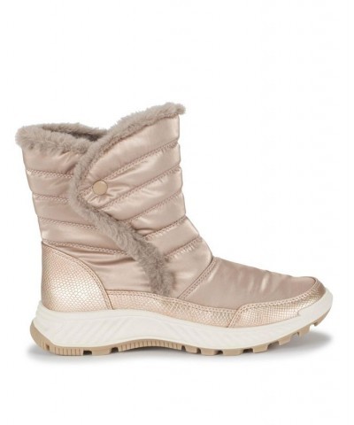 Women's Magic Water-Resistant Cold Weather Boots Tan/Beige $62.55 Shoes