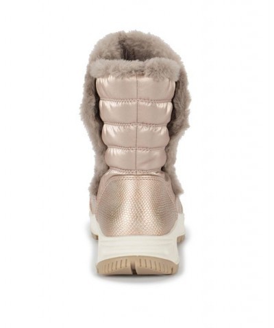 Women's Magic Water-Resistant Cold Weather Boots Tan/Beige $62.55 Shoes