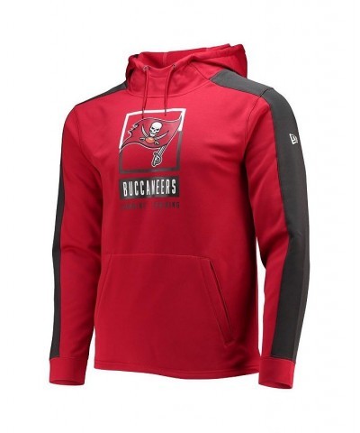 Men's Red Tampa Bay Buccaneers Combine Authentic Rise Pullover Hoodie $25.85 Sweatshirt