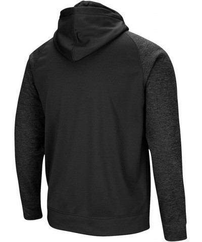 Men's Black Nebraska Huskers Blackout 3.0 Tonal Raglan Full-Zip Hoodie $34.50 Sweatshirt