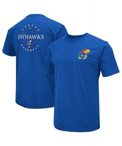 Men's Royal Kansas Jayhawks Baseball On-Deck 2-Hit T-shirt $21.99 T-Shirts