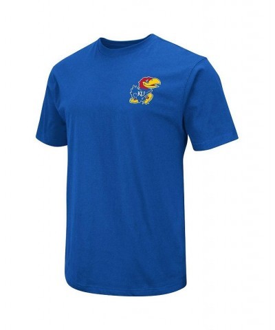 Men's Royal Kansas Jayhawks Baseball On-Deck 2-Hit T-shirt $21.99 T-Shirts