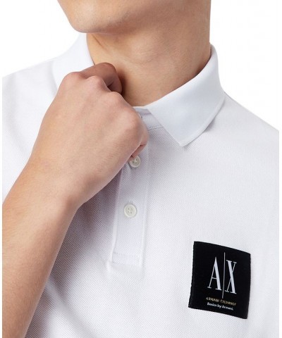 Men's Basics by Armani Logo Patch PiquÉ Polo Shirt Black $43.35 Polo Shirts