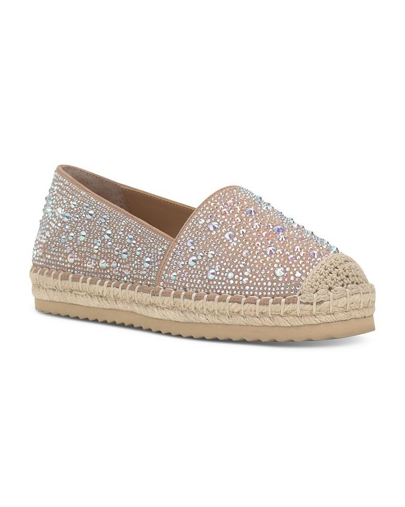 Women's Hilldie Embellished Espadrille Flats American Flag $42.07 Shoes