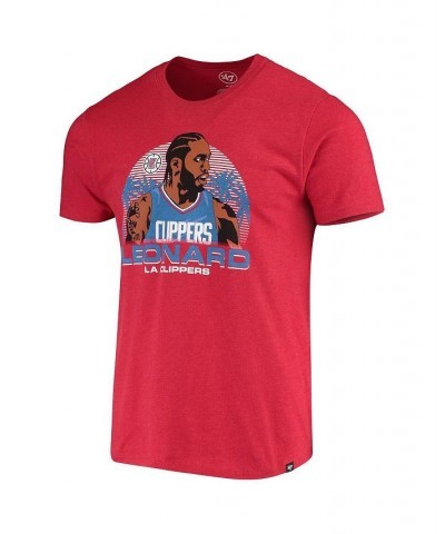 Men's Kawhi Leonard Red LA Clippers Player Graphic T-shirt $19.23 T-Shirts