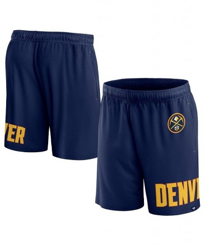 Men's Branded Navy Denver Nuggets Free Throw Mesh Shorts $20.50 Shorts