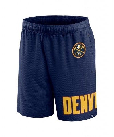 Men's Branded Navy Denver Nuggets Free Throw Mesh Shorts $20.50 Shorts