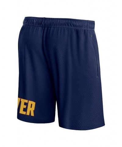 Men's Branded Navy Denver Nuggets Free Throw Mesh Shorts $20.50 Shorts