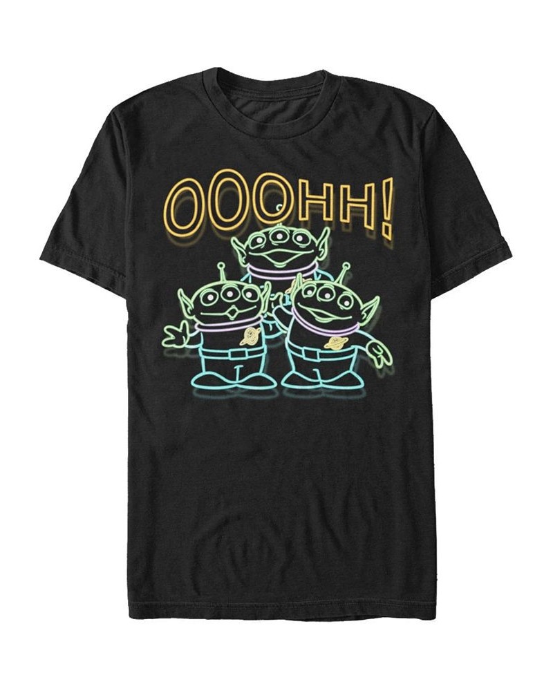 Disney Pixar Men's Toy Story Neon Aliens Ooohh Short Sleeve T-Shirt Black $18.19 T-Shirts