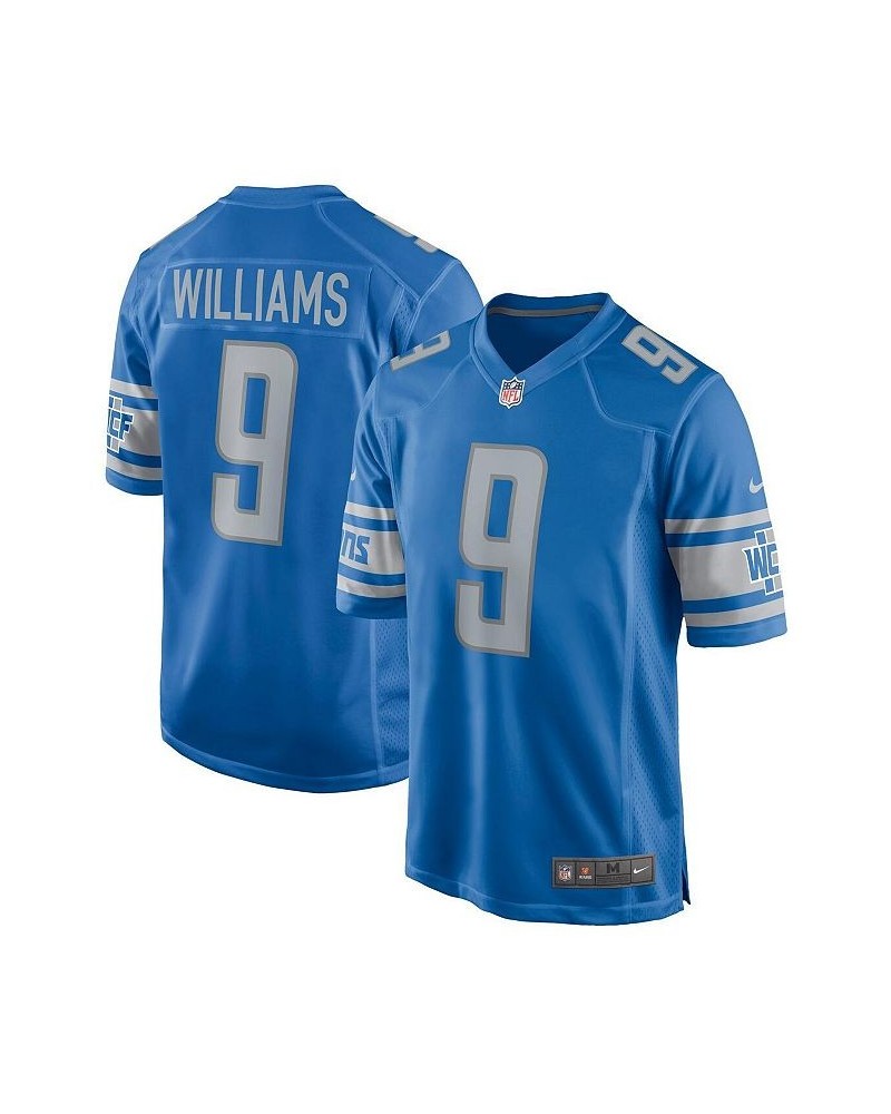 Men's Jameson Williams Blue Detroit Lions 2022 NFL Draft First Round Pick Player Game Jersey $54.60 Jersey