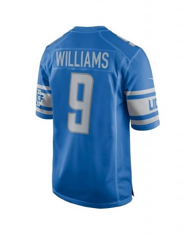 Men's Jameson Williams Blue Detroit Lions 2022 NFL Draft First Round Pick Player Game Jersey $54.60 Jersey