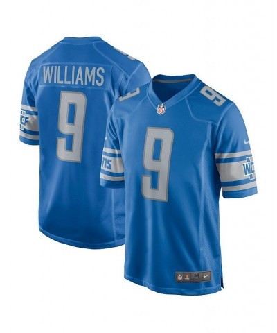 Men's Jameson Williams Blue Detroit Lions 2022 NFL Draft First Round Pick Player Game Jersey $54.60 Jersey