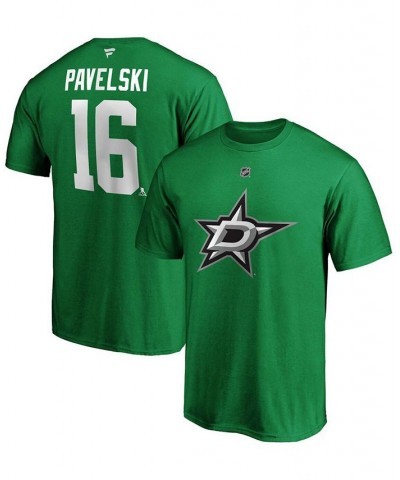 Men's Joe Pavelski Kelly Green Dallas Stars Player Authentic Stack Name and Number T-shirt $17.67 T-Shirts