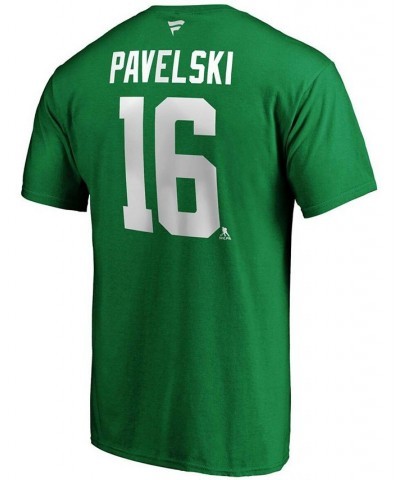 Men's Joe Pavelski Kelly Green Dallas Stars Player Authentic Stack Name and Number T-shirt $17.67 T-Shirts