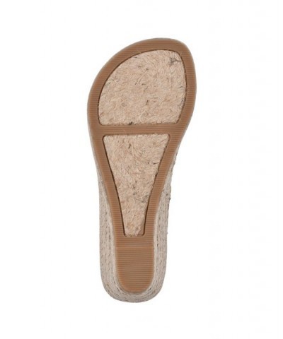 Women's Beach VC Espadrille Wedge Sandals White $31.60 Shoes