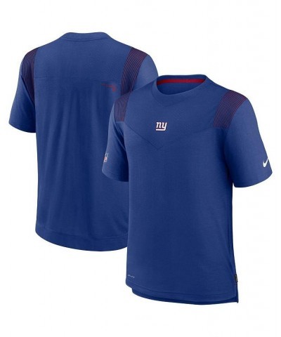 Men's Royal New York Giants Sideline Player Uv Performance T-shirt $28.59 T-Shirts