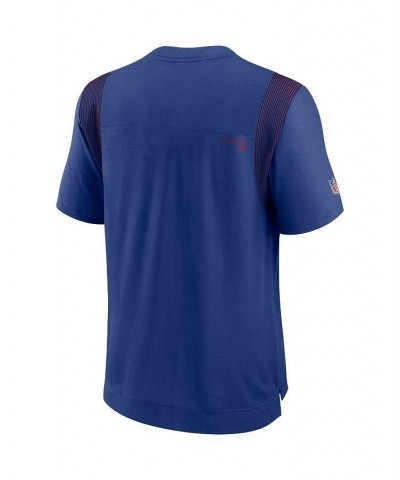 Men's Royal New York Giants Sideline Player Uv Performance T-shirt $28.59 T-Shirts