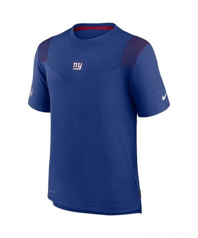 Men's Royal New York Giants Sideline Player Uv Performance T-shirt $28.59 T-Shirts