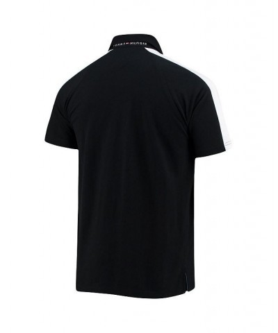 Men's Black, White Carolina Panthers Holden Raglan Polo Shirt $29.14 Polo Shirts