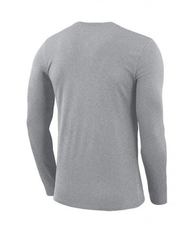 Men's Brand Heathered Gray Georgetown Hoyas Basketball Icon Legend Performance Long Sleeve T-shirt $30.79 T-Shirts